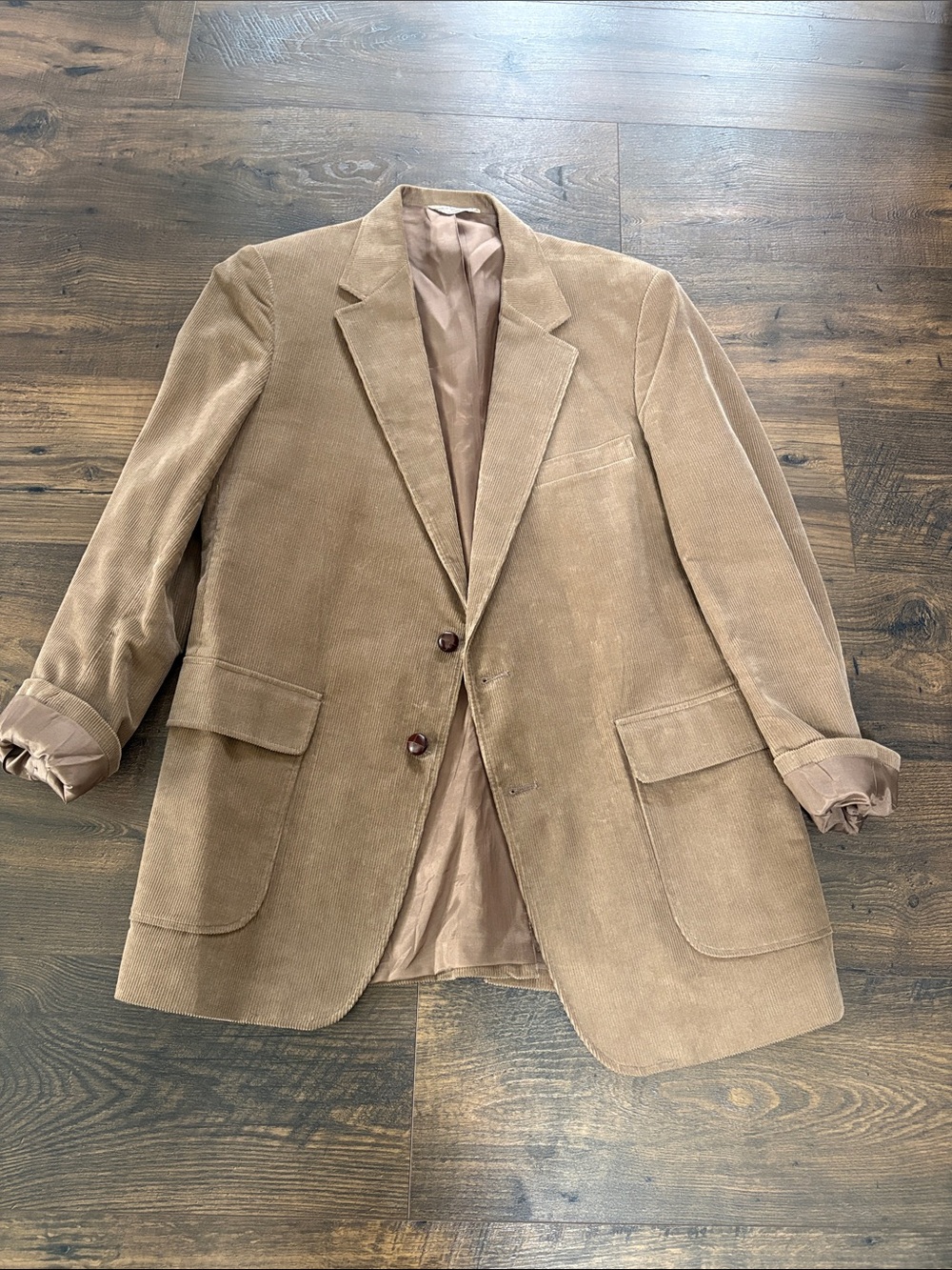 Vintage Men's Corduroy Blazer - Tan